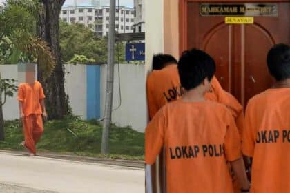 Disangka Banduan 'Terlepas', Lelaki Berbaju Oren Di Miri Ini Raih Perhatian Netizen