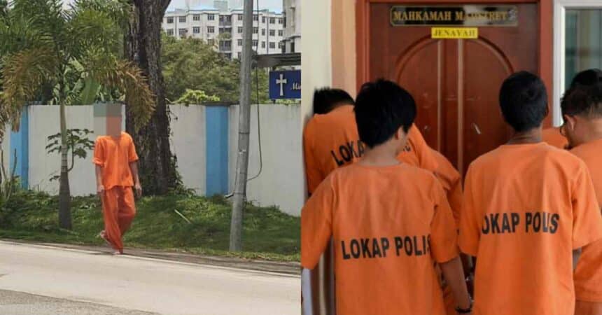Disangka Banduan 'Terlepas', Lelaki Berbaju Oren Di Miri Ini Raih Perhatian Netizen