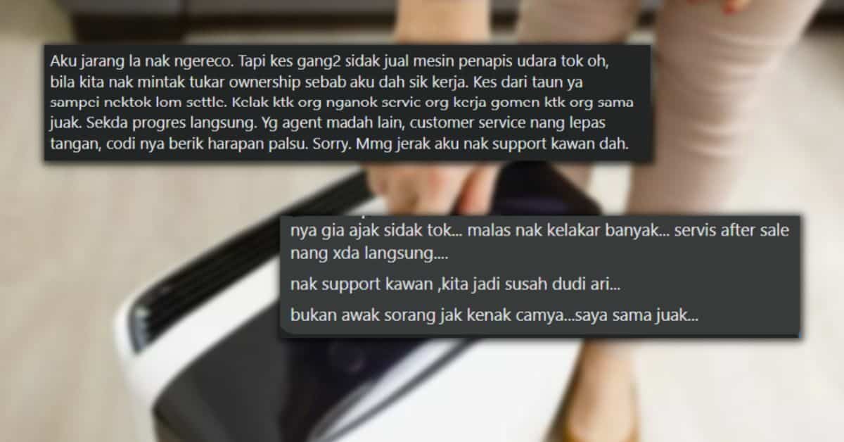 Geng Penapis Udara Tak Bekerjasama, Netizen Marah Tak Dapat Batal Pemilikan Unit Mereka
