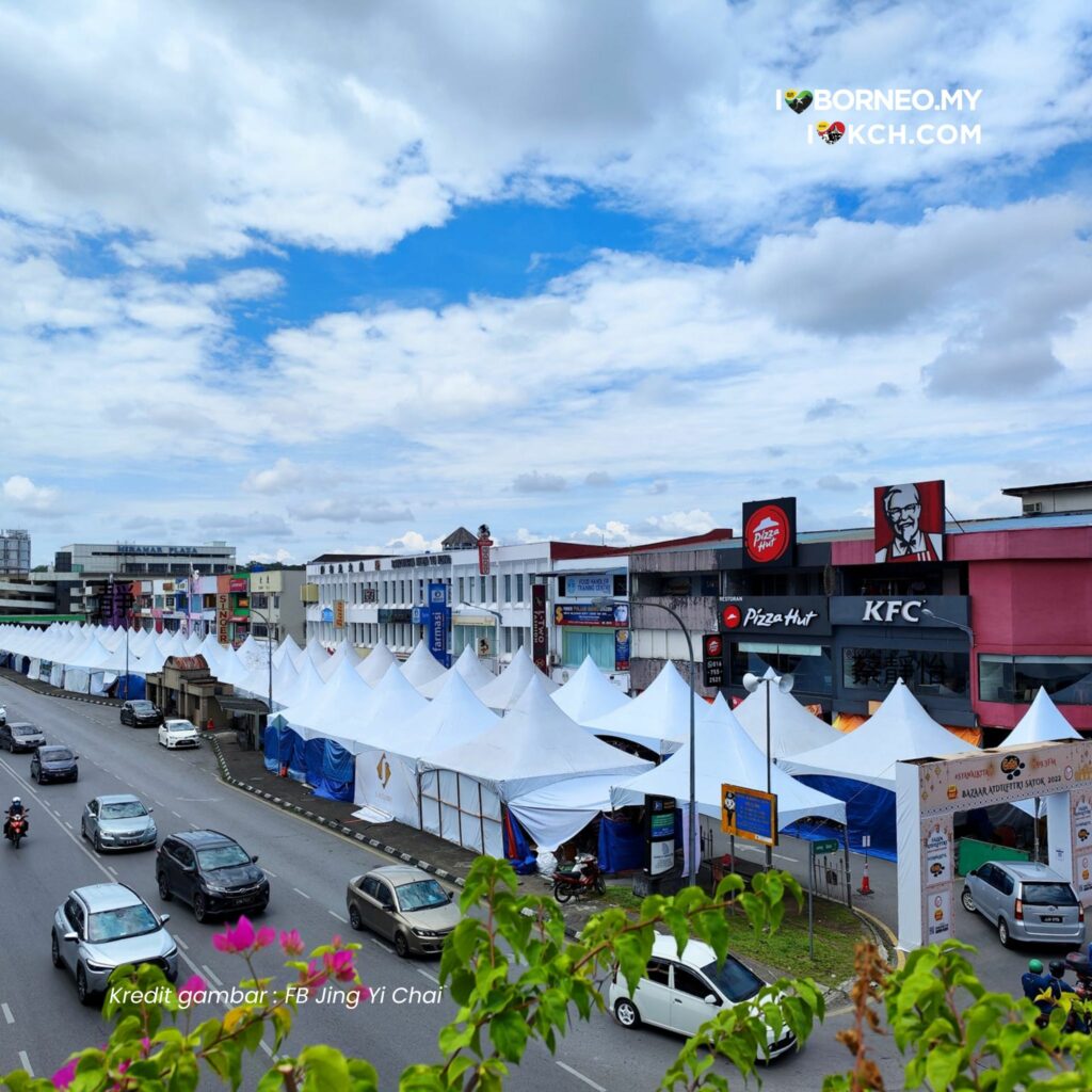 Notis Penutupan Sementara Jalan Satok Sempena Pembukaan Bazar Aidilfitri Hingga 21 April