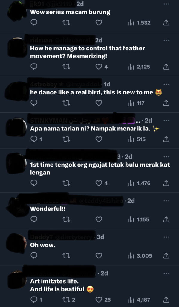 'Macam Burung Jantan Tengah Pikat Pasangan', Lelaki Ini Puji Tarian Ngajat