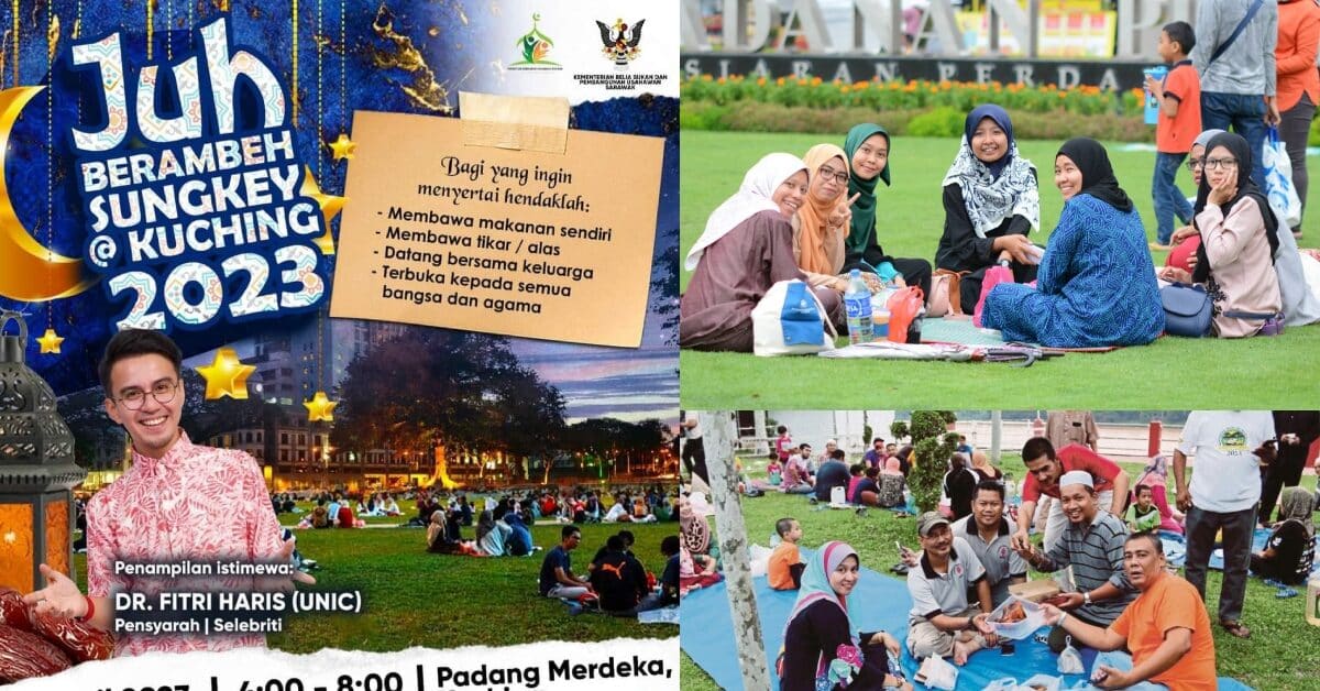 Juh Berambeh Sungke, Acara Buka Puasa Ala Picnic Di Padang Merdeka Kuching Berlangsung Hari Ini