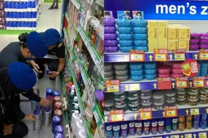 Kantoi Jual 'Pomade' Tiruan, Empat Premis Perniagaan Terkenal Di Bintulu Diserbu
