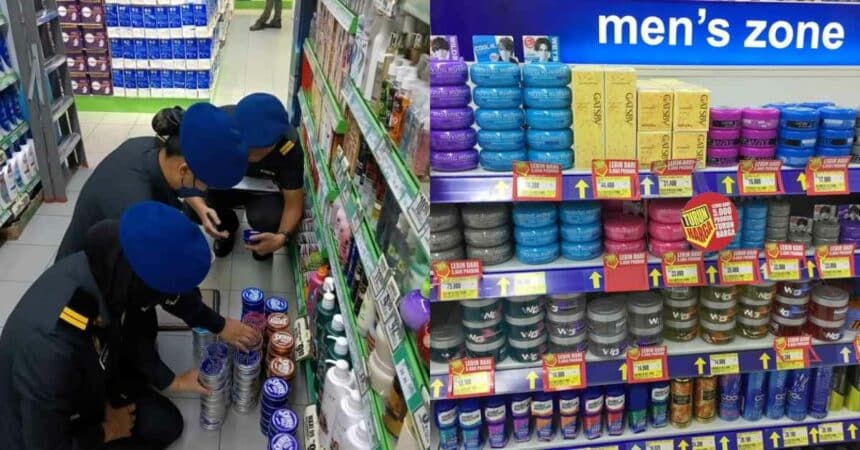 Kantoi Jual 'Pomade' Tiruan, Empat Premis Perniagaan Terkenal Di Bintulu Diserbu