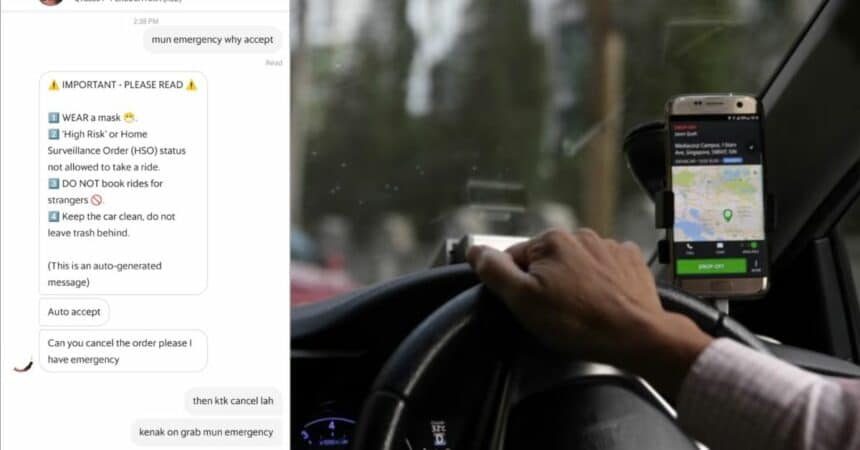 'Kenapa Saya Pula Cancel?' Grab Driver Minta Pelanggan Batalkan 'Order' Buat Netizen Ini Hairan