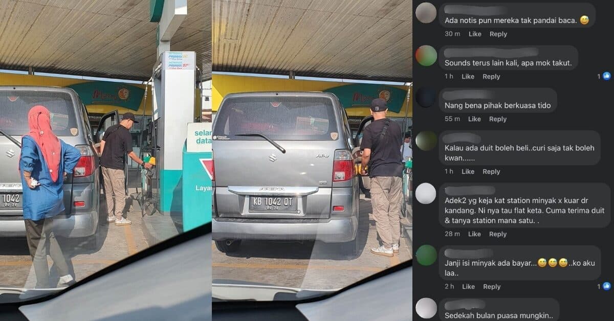 Lagi Kenderaan No Plat Asing Dilihat Isi Minyak RON95 Di Petronas Bintulu