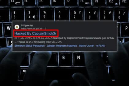 Laman Web Rasmi Imigresen Digodam Oleh 'CaptainSmok3r', Dakwa Hanya Untuk Suka-Suka