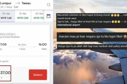 'Macam Mahu Pergi Ke London,' Harga Tiket Penerbangan Sehala KL - Tawau RM5k Ini Tarik Perhatian Ramai