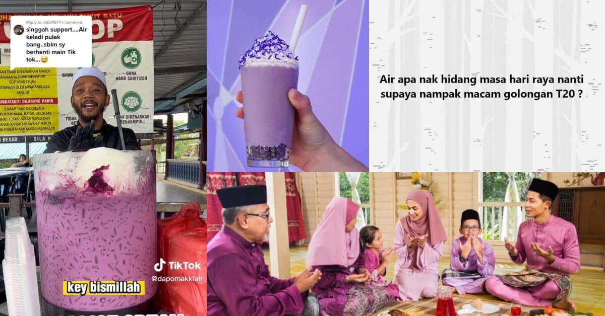 Minuman 'T20' Untuk Hidangan Raya, Ini Resipi Air Keladi Aiskrim Vanilla