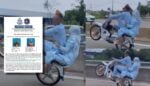 Padah Buat Aksi Wheelie, Pasangan Suami Isteri Bawah Umur Ini Berjaya Ditangkap Polis