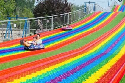 Rainbow Slide Terpanjang Di Sarawak Jadi Tarikan Baru Buat Pengunjung Di Coco Cabana Miri