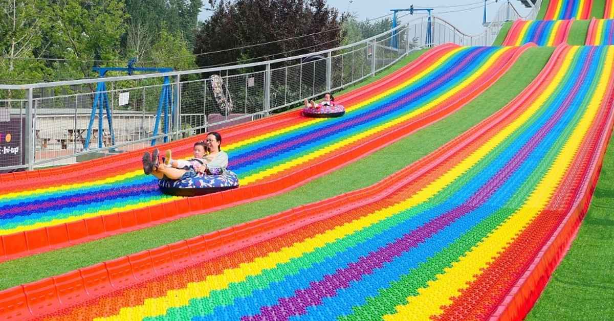 Rainbow Slide Terpanjang Di Sarawak Jadi Tarikan Baru Buat Pengunjung Di Coco Cabana Miri