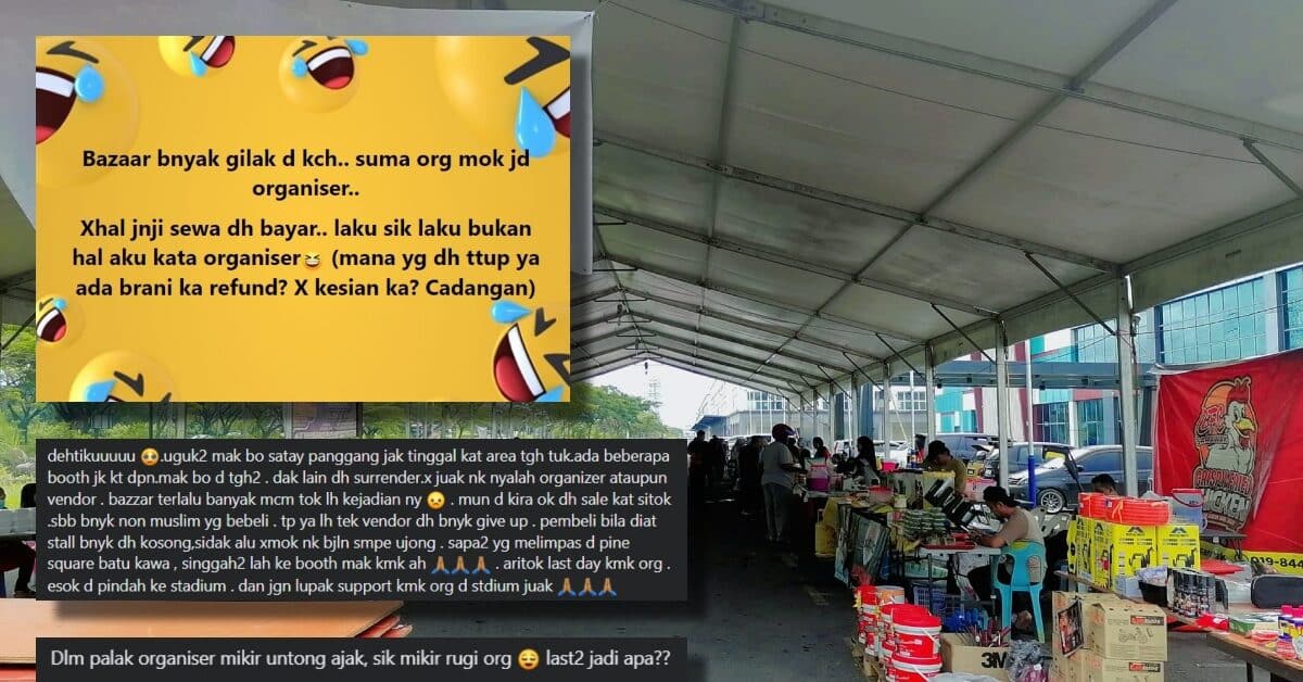'Ramai Yang Nak Jadi Organizer', Netizen Pertikai Bazaar Ramadan Terlalu Banyak Di Kuching