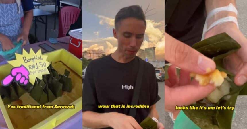 Review Makan Kuih Bongkol, Netizen Sarawak Teruja Lihat Perkongsian 'Mat Saleh' Ini