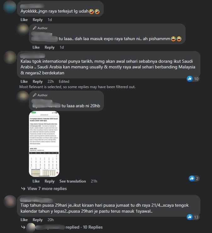 Netizen Jangka 'Raya Mengejut' Lagi Tahun Ini, JAKIM Minta Untuk Tidak Sebar Info Tidak Sahih