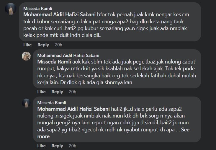 Barangan Dicuri Semasa Ziarah Kubur Semariang, Lelaki Ini Beri Amaran Supaya Berhati-Hati