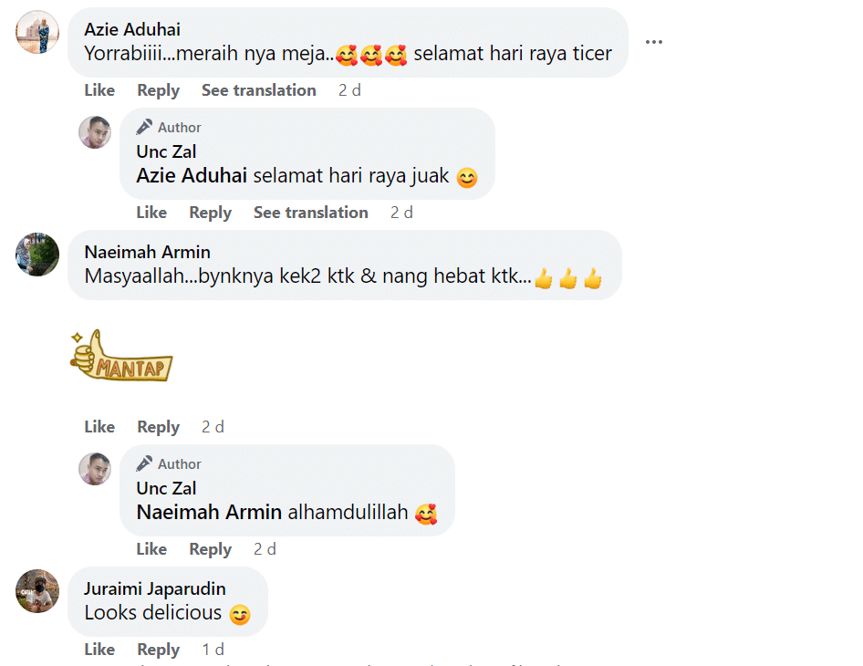 Ada 23 Jenis Kek Lapis, Netizen Kagum Dengan Hidangan Raya Di Rumah Lelaki Ini