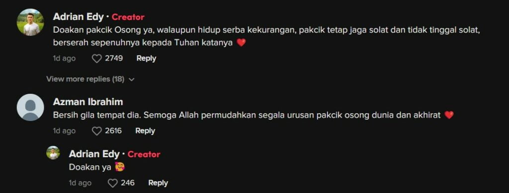 Hadiahkan Baju Raya, Warga Emas Tinggal Di Stesen Minyak Terbiar Di Sabah Buat Netizen Sebak