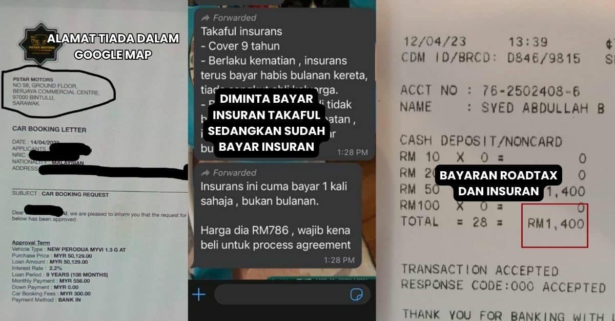 Sedih Bapa Kena Scam, Wanita Ini Seru Netizen Cari 'Penjual Kereta' Didakwa Dari Bintulu