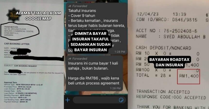 Sedih Bapa Kena Scam, Wanita Ini Seru Netizen Cari 'Penjual Kereta' Didakwa Dari Bintulu