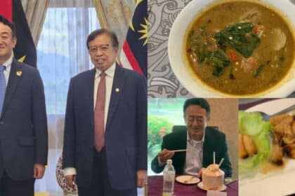 Sempoi Kongsi Makan Ulat Mulong Dan Laksa Sarawak, Duta Besar Jepun Raih Perhatian Netizen