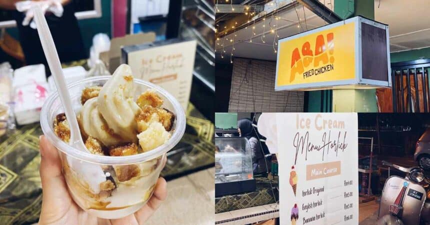 Sesuai Untuk Moreh, Anda Perlu Cuba Ais Krim Horlick Di Kampung Tupong Kuching