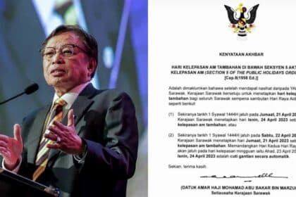TERKINI Abang Jo Setuju Beri Hari Kelepasan Am Tambahan Sempena Aidilfitri