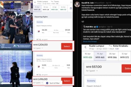 Tambang Mahal, Individu Ini 'Offer' Separuh Harga Tiket Untuk 300 Pelajar Balik Sabah Sarawak