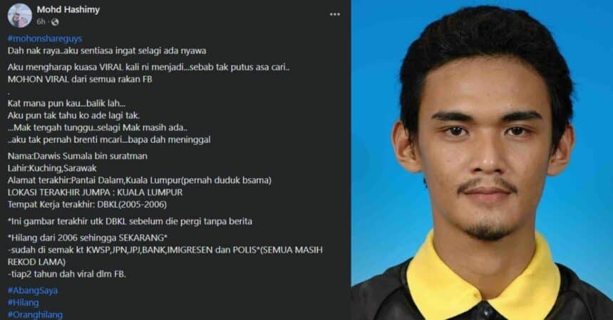Tanpa Gagal Setiap Tahun, Si Adik Ini Nekad Cari Abangnya Yang Hilang Sejak Tahun 2006 Di Media Sosial