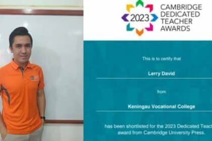 Tewaskan 11K Calon Seluruh Dunia, Guru Sabah Ini Tersenarai 60 Finalis Anugerah Guru Berdedikasi Cambridge 2023