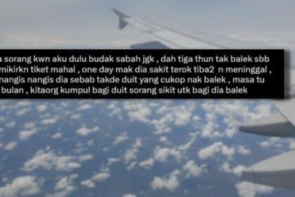 Tiket Terlalu Mahal, Netizen Sebak Dengar Kisah Individu Ini Tak Sempat Jenguk Ibu Sebelum Meninggal