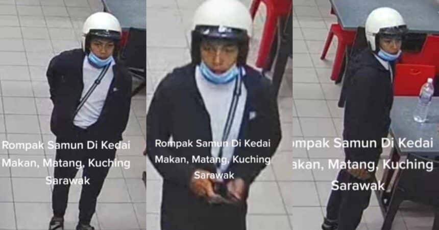 Tular Rakaman CCTV Rompakan Samun Kedai Makan Di Jalan Matang
