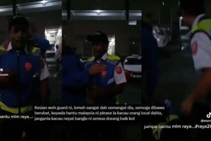 [VIDEO] 'Tak Keruan' Setelah Terserempak Hantu Raya, Netizen Merasa Kasihan Dengan Pak Guard Ini