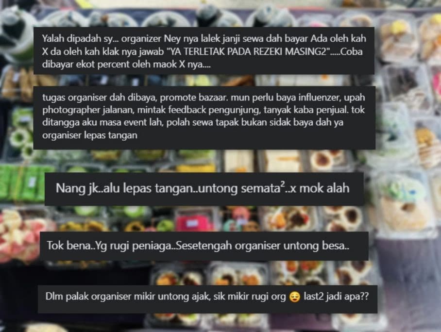 'Ramai Yang Nak Jadi Organizer', Netizen Pertikai Bazaar Ramadan Terlalu Banyak Di Kuching