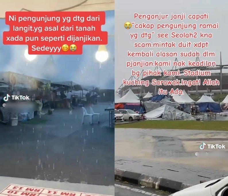 'Bazar Puaka', Netizen Luah Kesal Terhadap Pihak Penganjur Bazar Stadium Kuching