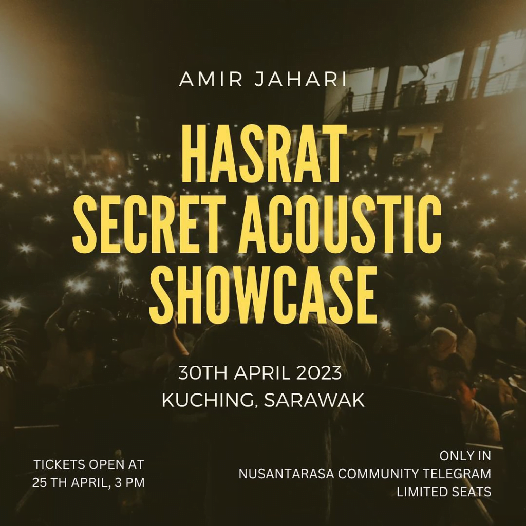 Penangan Lagu Hasrat, Amir Jahari Bakal Adakan Konsert Mini 30 April Ini Di Kuching