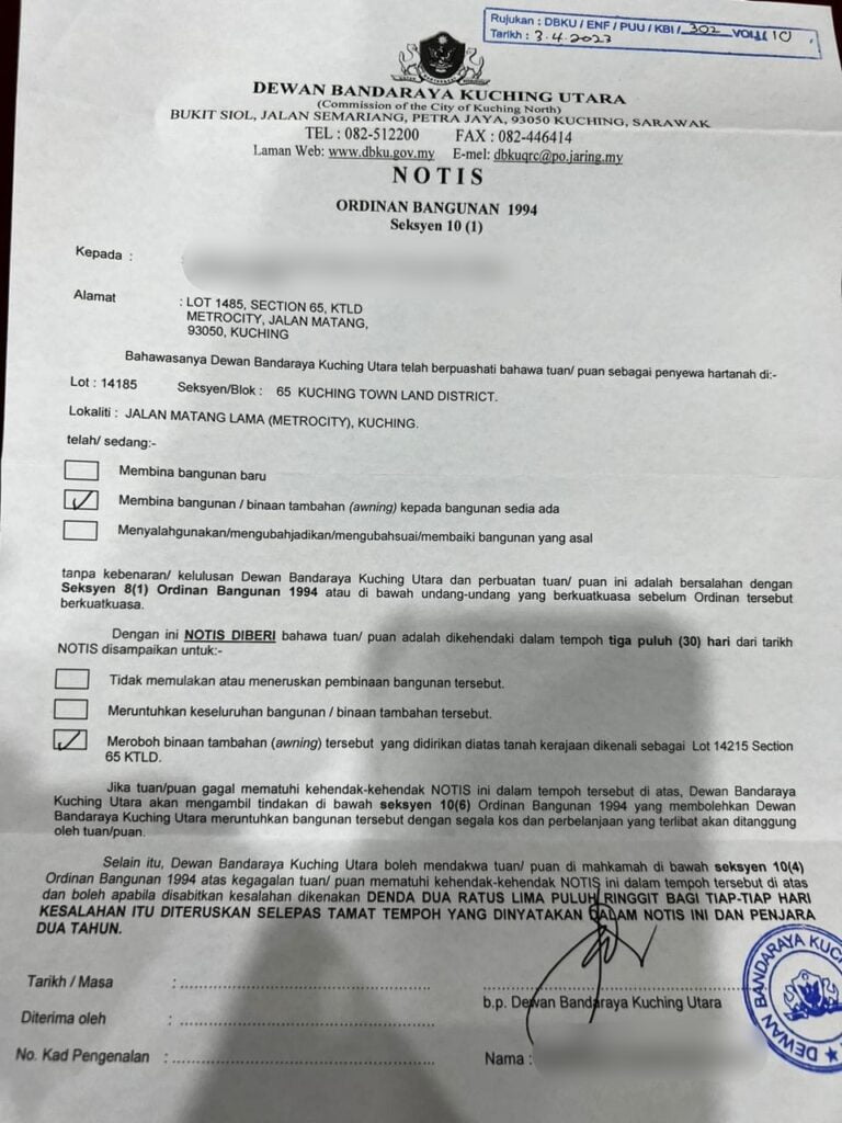 Diberi Notis Roboh Binaan Tambahan, Kedai Makan Popular Di Metrocity Luah Kesal Terhadap DBKU