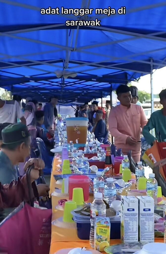 Tradisi Unik Pada Aidilfitri, Ketahui Adat 'Berlanggar Meja' Yang Hanya Ada Di Sarawak