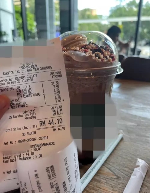 Gara-Gara Tak Faham 'English', Wanita Ini Kongsi Dicas RM44 Untuk Satu Minuman