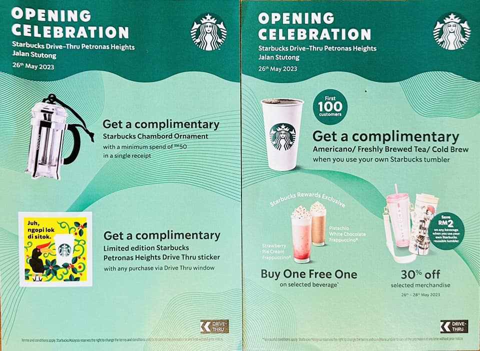 Yang Ditunggu-Tunggu, Starbucks Drive Thru Pertama Di Kuching Mulai Beroperasi Esok