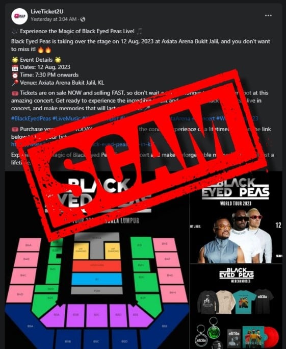 Awas Scammer Kini Target Jual Tiket Konsert, Individu Ini Minta Orang Ramai Berwaspada
