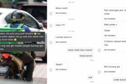 Bengang Dipanggil 'Babi' Oleh Customer Yang Tak Sabar, Cara Rider E-Hailing Ini Jawab Buat Netizen Terhibur