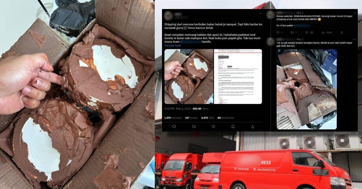 Bila Hantar Ke Sarawak Terus Hancur Teruk, Individu Ini Luah Kesal Terhadap Servis Kurier Yang Cuai