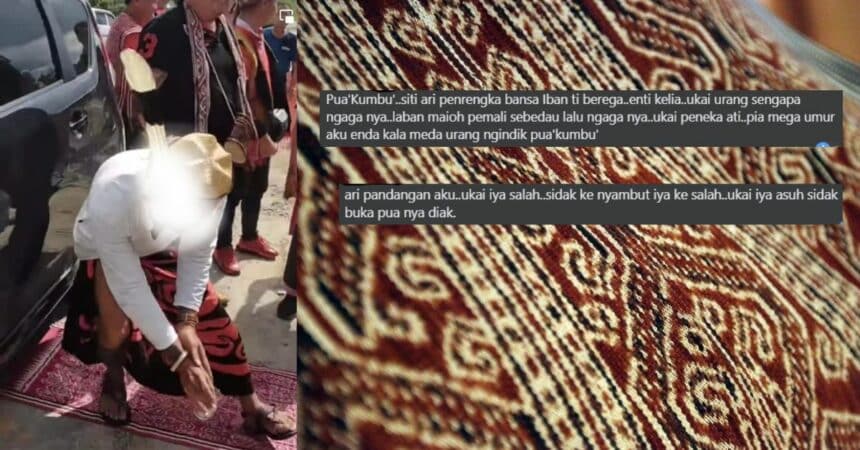 'Boleh Dipijak Ke?' Ini Pendapat Netizen Berbangsa Iban Tentang Isu Pua Kumbu Dijadikan Permaidani