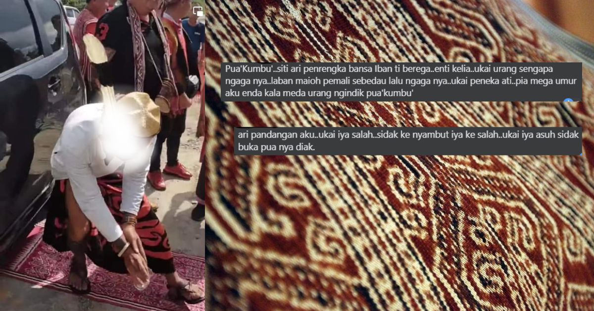 'Boleh Dipijak Ke?' Ini Pendapat Netizen Berbangsa Iban Tentang Isu Pua Kumbu Dijadikan Permaidani