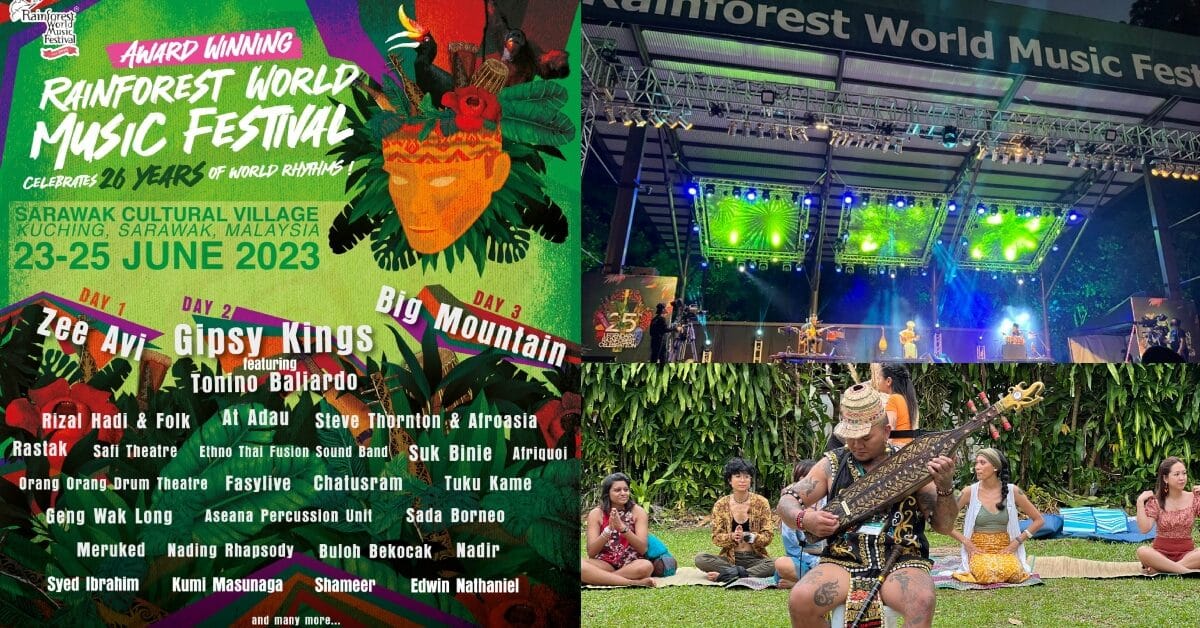 Festival Muzik Terbesar Di Sarawak, Tempahan Tiket Pra-Jualan #RWMF2023 Kini Dibuka
