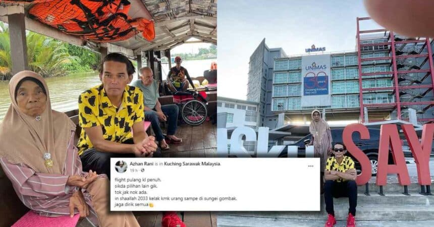 Flight Pulang KL Penuh, Gelagat Azhan Rani Naik 'Perauk Tambang' Cuit Hati Netizen Sarawak