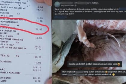 Isi Dah Hancur Dan Bau, Individu Ini Luah Kesal Ikan Siakap Tak 'Fresh' Dari Supermarket Di Kuching