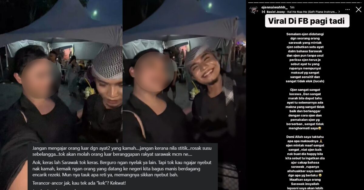 'Jangan Beri Malu Sarawak', Netizen Geram Individu Ini Ajar Ojen Aiwah Sebut Ayat Kotor