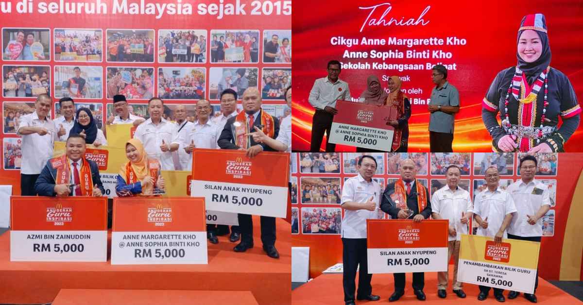 Kongsi Kisah Cikgu Luar Biasa, Tiga Pendidik Dari Sarawak 'Bolot' Anugerah Guru Inspirasi McDonald's